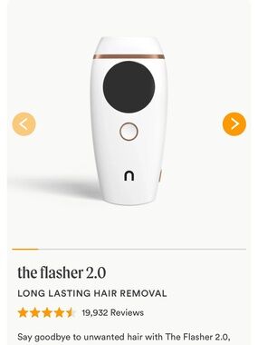 Nood White IPL Hair Removal Device - At-Home laser Hair removal